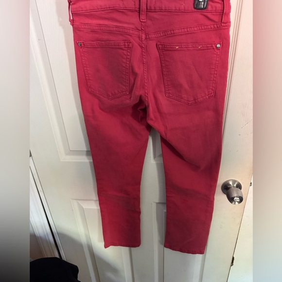 Pilcro & The Letterpress Stet Skinny Jeans Rust Mid Rise Anthropologie Womens 27 - Picture 7 of 15